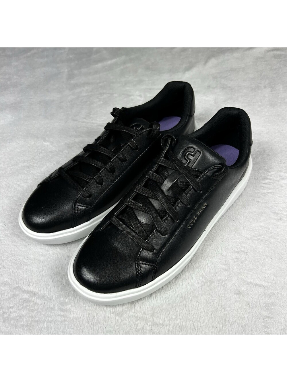 Cole Haan Womens Grand Crosscourt Daily Sneaker Size 8.5B Black White W26650 New - Picture 3 of 10